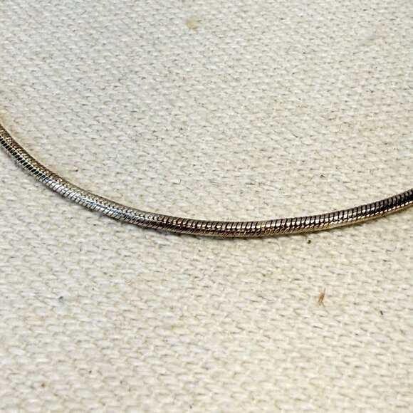 Sterling Silver Italian Snake Chain Bracelet Signed Minimal Dainty 7.5" - Picture 4 of 7